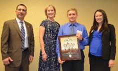 photo of award acceptance