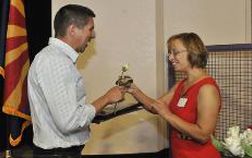 photo of Albert Olivas recieving award